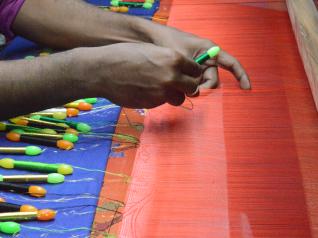 Student Engagement with Craft Cluster- Paithani