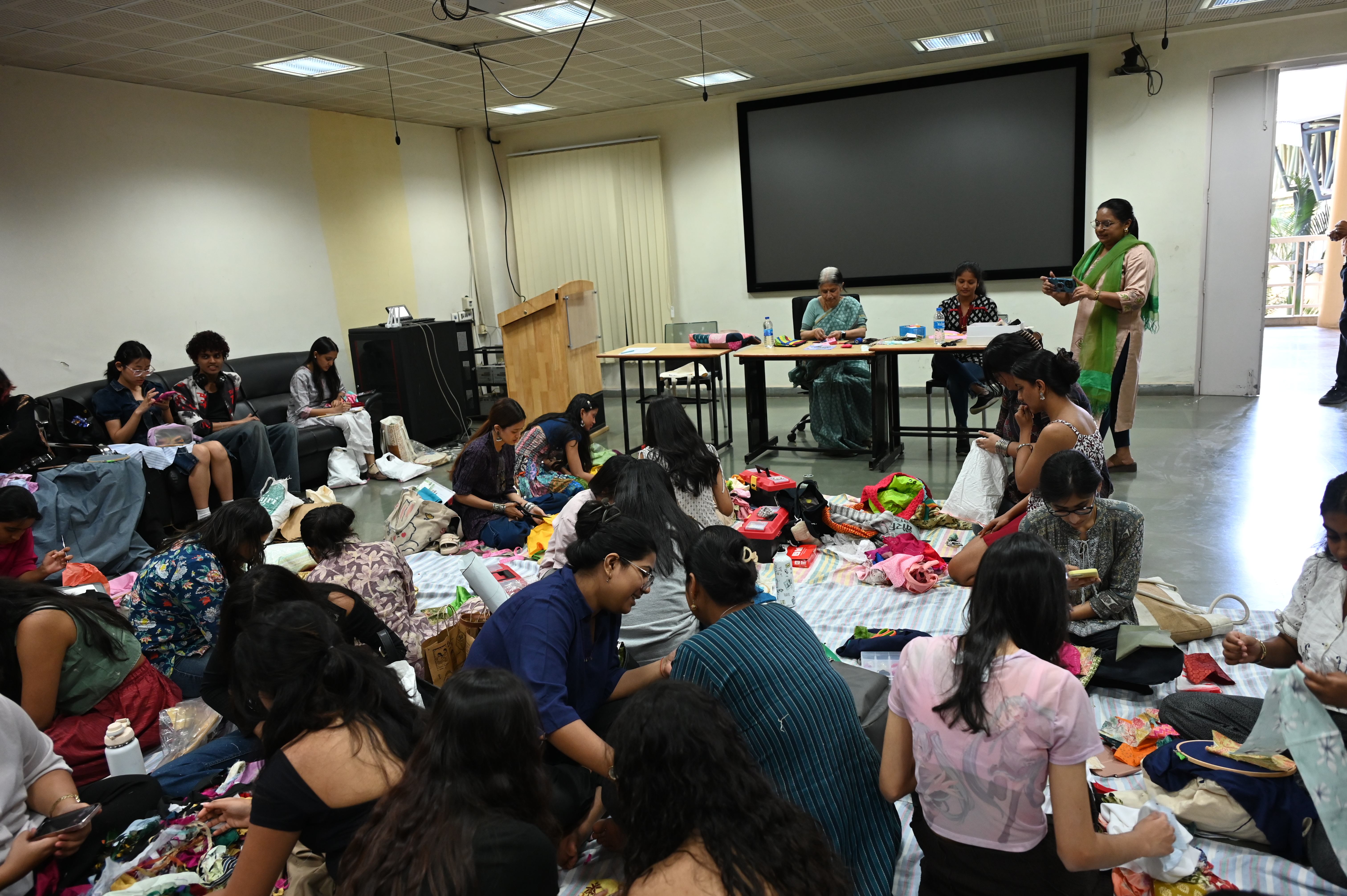 Student Engagement with Craft Cluster - Patch Work