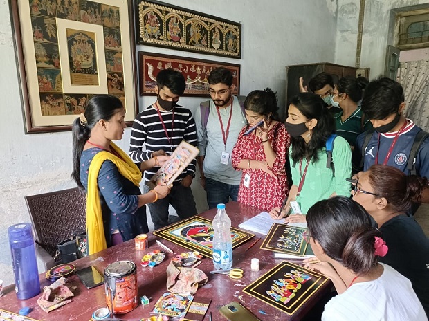 Students during craft cluster