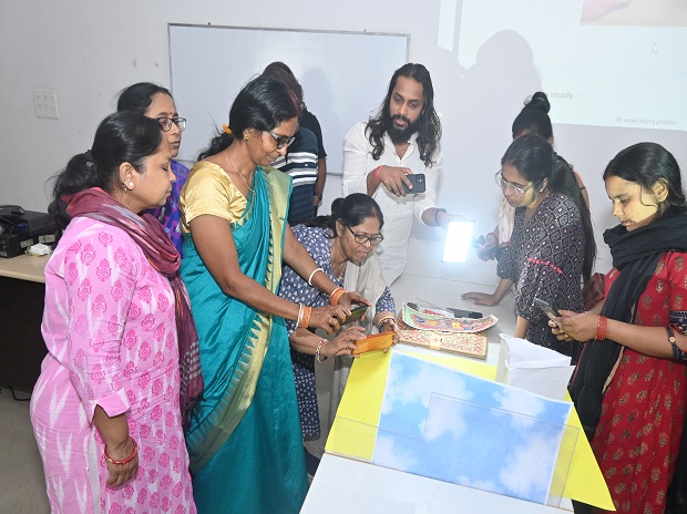 Students during craft cluster