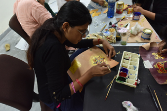 Student Doing usta craft