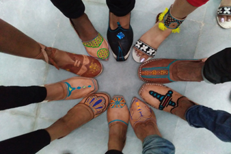 Students made Mojari in Jodhpur Leather Cluster