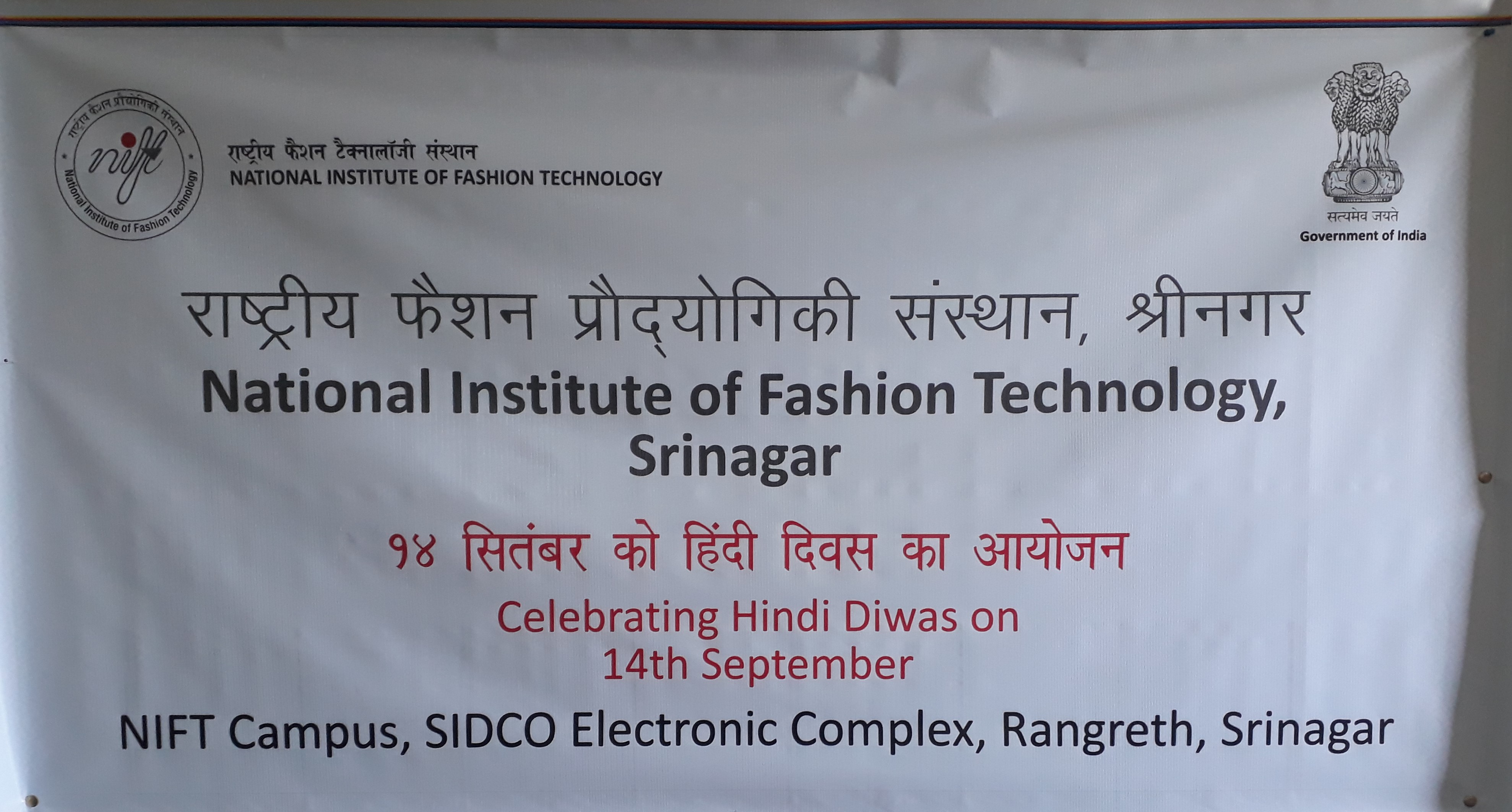 NIFT Srinagar Celebrating Hindi Diwas 